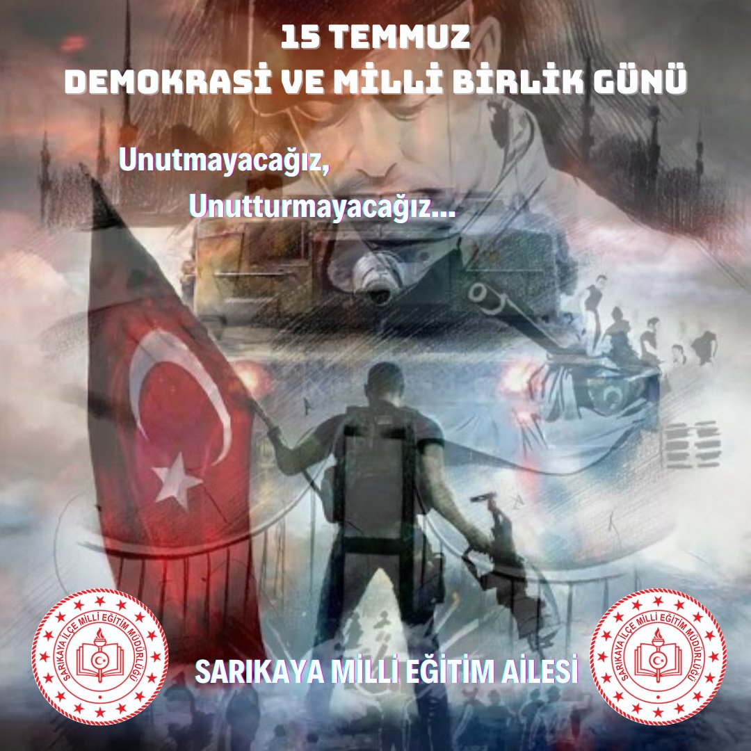 Vatan uğruna canını hiçe sayan ve eşsiz tarihimize bir de #15Temmuz Demokrasi Zaferi ekleyen şehit ve gazilerimizi saygı ve rahmetle anıyoruz.

 Devletimiz,milletimiz ebedi müddet var olsun. 🇹🇷

#TürkiyeGeçilmez