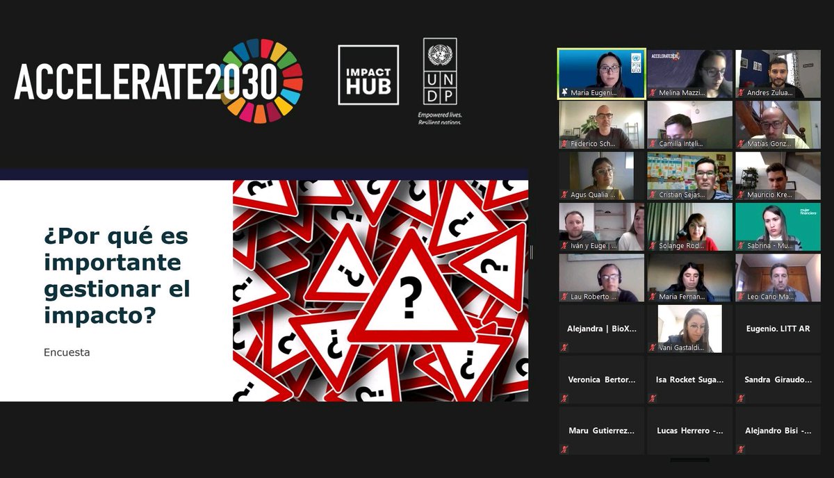 GrupoCompetir's tweet photo. Así participamos del Bootcamp de #ImpactHub! 🙌
Estuvimos trabajando junto a otras startups elegidas para el programa #Accelerate2030 en contenidos y estrategias hacia los Objetivos de Desarrollo Sostenible de la ONU. #ODS #tripleimpacto 

#aprenderencasa 
#educacion https://t.co/e2megBQvdj