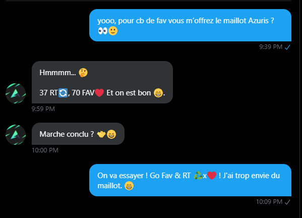 wriikx's tweet photo. Go ♻️x❤️ plss j'ai trop envie du maillot ! @AzurisEsport https://t.co/Ykfhq4d2f4