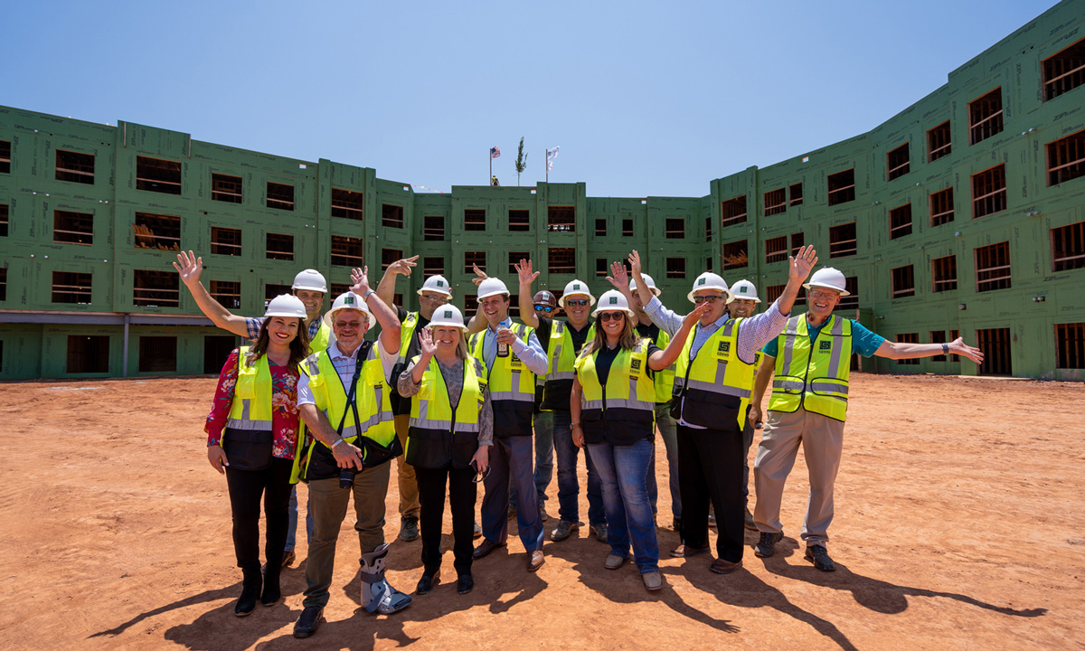 PiArchitects's tweet image. We at Pi were honored to be part of the "Top Out" celebration with @MedCorePartners and @Cowenconst. This spirited even is such a unique way to celebrate progress on Sooner Station at University North Park.
#PiProjects #TopOut #SeniorLiving