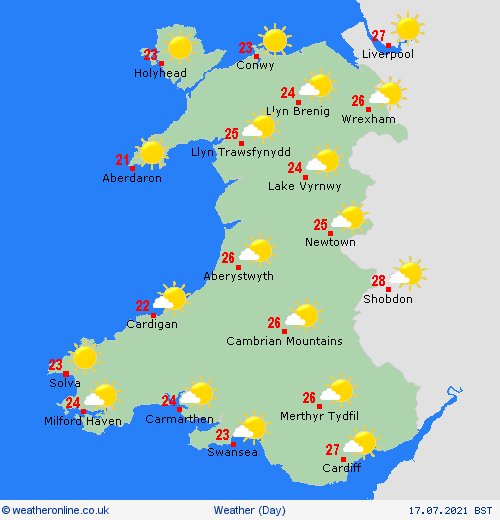 DerekTheWeather's tweet image. St Swithin&apos;s Day tomorrow will be dry! Patches of low cloud in the morning will clear leaving sunnier skies. Temperatures widely reaching the mid to high 20s over the weekend. The @metoffice predicts a roasty toasty 30°C in Cardiff Bute Park on Sunday and Monday. Proper summer!