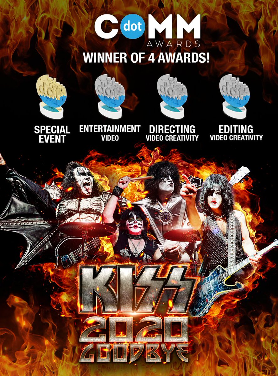 CDriveStudios's tweet image. Our NYE @kiss show at @atlantis &quot;Kiss 2020 Goodbye&quot; received 4 awards today! Thank you @dotCOMM_Awards, we are honored! #kiss2020goodbye #kiss #dotcommawards #dubai #atlantisthepalm