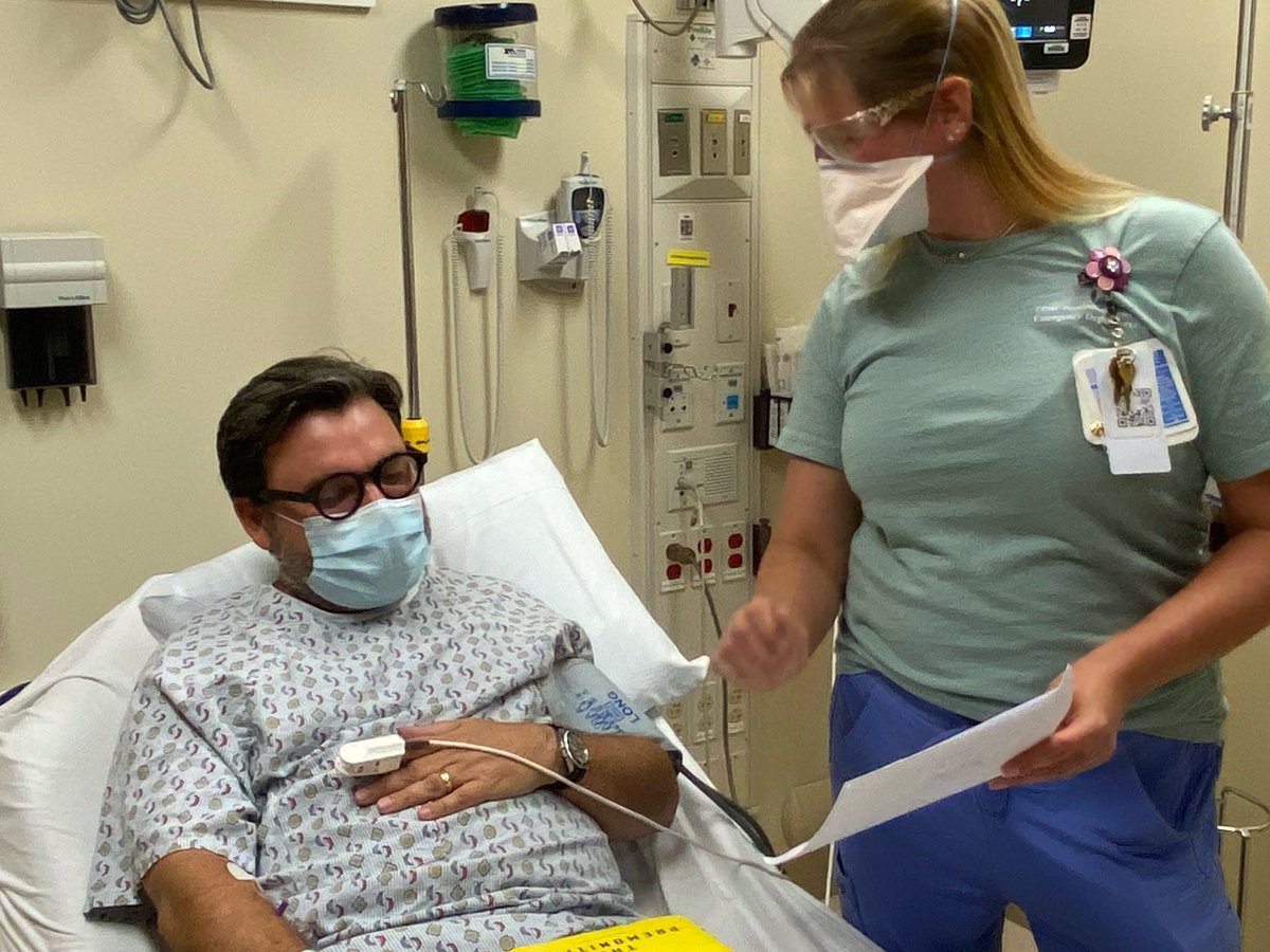 UPMCnews's tweet photo. Today, UPMC became the first health system in the US - as far as we're aware - under the @US_FDA's emergency authorization to give a #COVID19 patient sotrovimab, a treatment that can prevent severe illness. 

Our patient, Christopher Johnson, is doing well! https://t.co/BteRaWTX4o