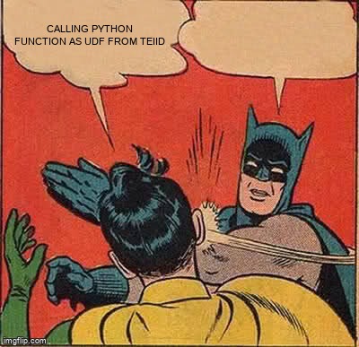 overflow_meme's tweet image. Calling Python Function as UDF from TEIID stackoverflow.com/questions/6837… #java #jython #wildfly #teiid
