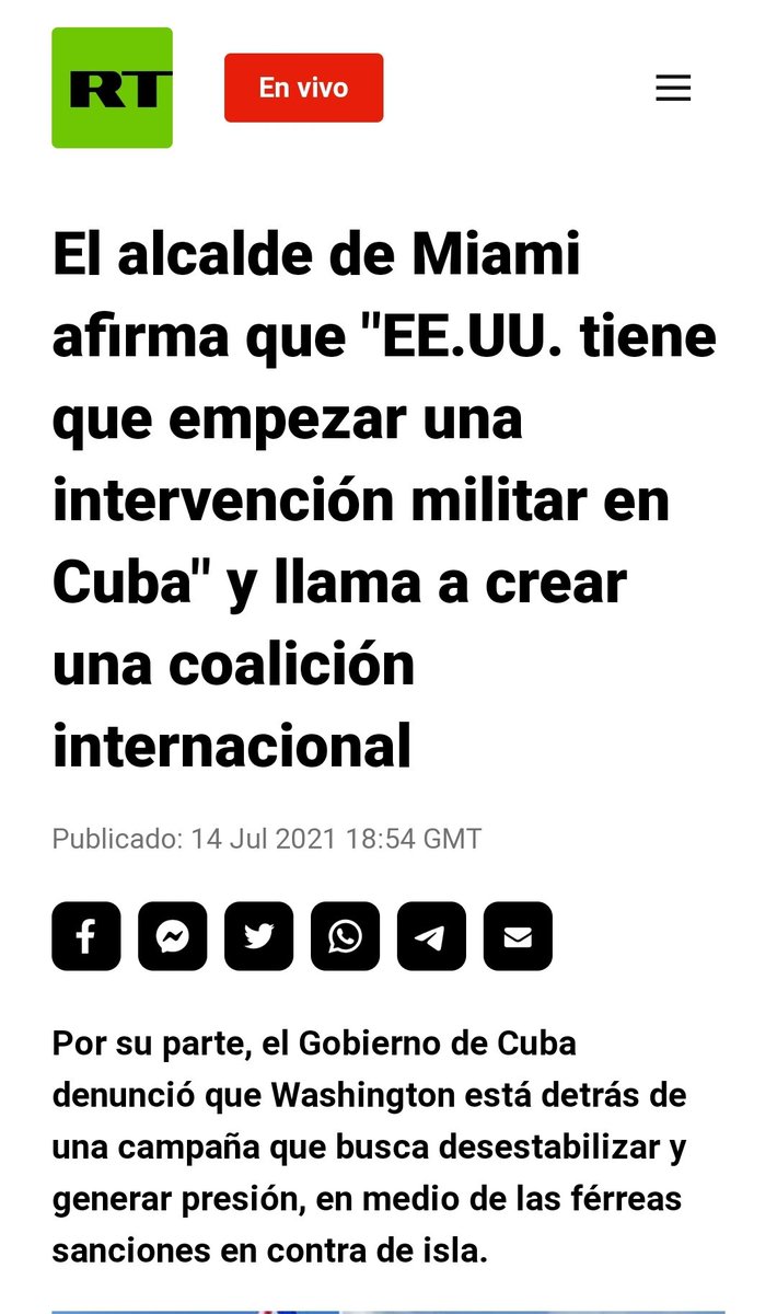 Política cochina y asquerosa. 

Solo espero q este saco de estiércol venga delante, q tenga los 🥚🥚 que ninguno de ellos ha tenido, y venga en la primera fila.

#LaCalleEsDeLosRevolucionarios #Cuba