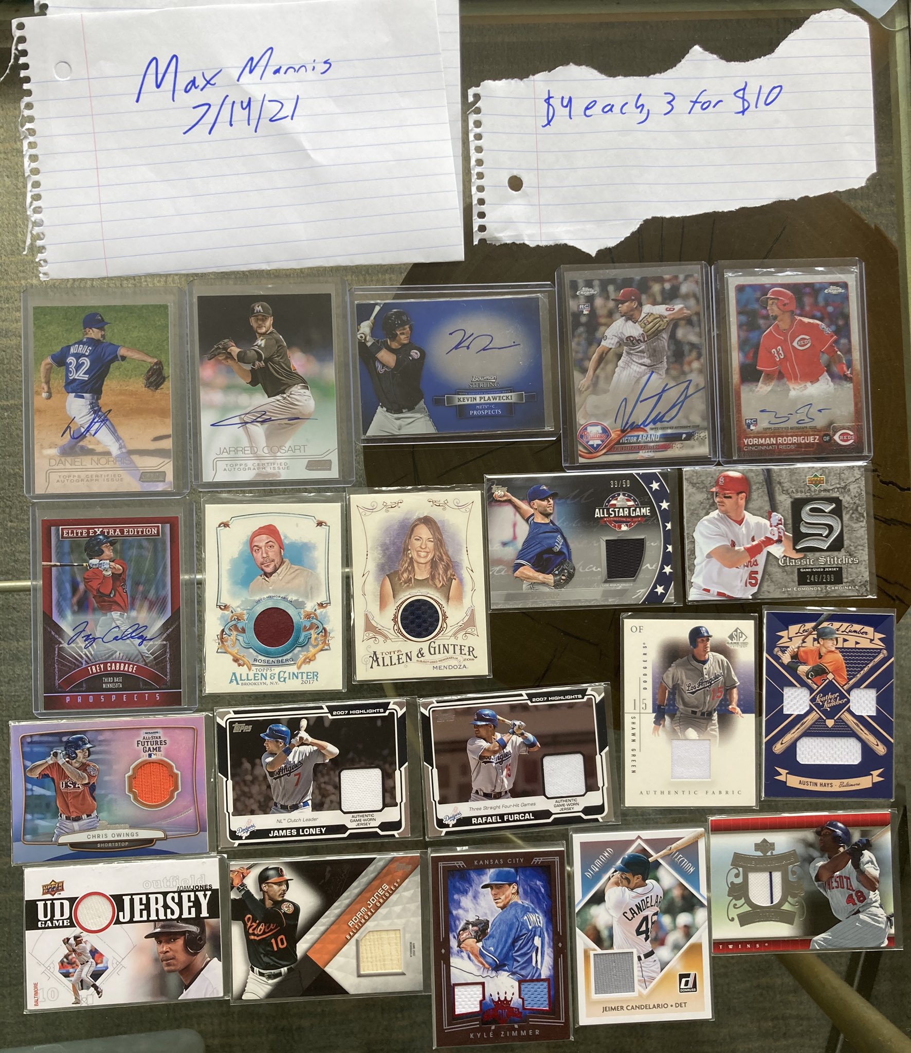 Max Mannis on Twitter "Some more cheap baseball cards for sale if