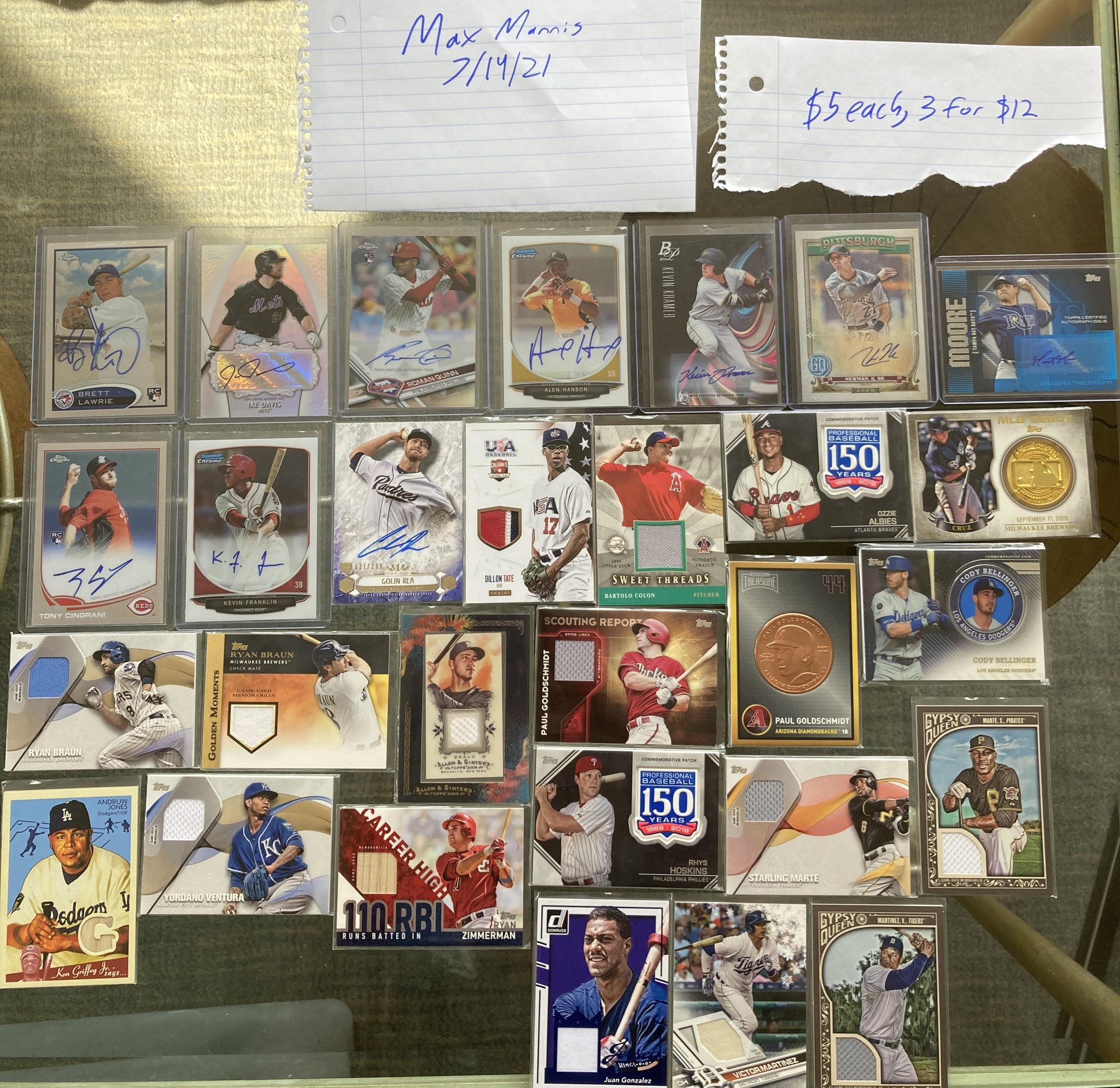 Max Mannis on Twitter "Some more cheap baseball cards for sale if