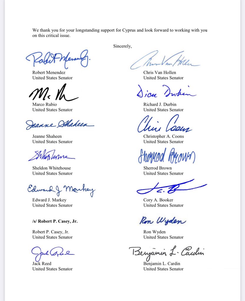 <a href="/SenatorMenendez/">Senator Bob Menendez</a>, Senator <a href="/ChrisVanHollen/">Senator Chris Van Hollen</a> Senator <a href="/marcorubio/">Marco Rubio</a> Lead Colleagues in
Urging U.S.-EU Response - including possible multilateral sanctions - to Turkish Provocations in Varosha. #HandsOffVarosha 

Read the letter: 
hellenicleaders.medium.com/menendez-van-h…