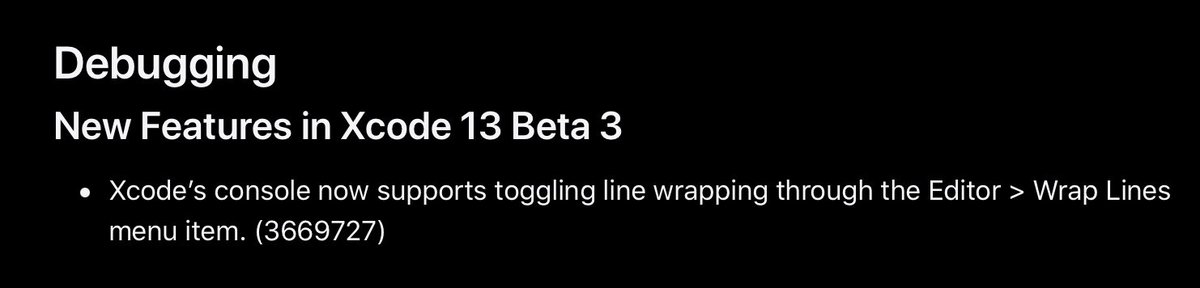 jasonhowlin's tweet image. It’s the small things that get me excited #Xcode13