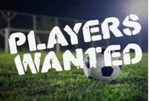 If you are looking to get involved in Sunday League football, there are several of our teams looking for players of all abilities.

Get in touch and we'll point you in the right direction.