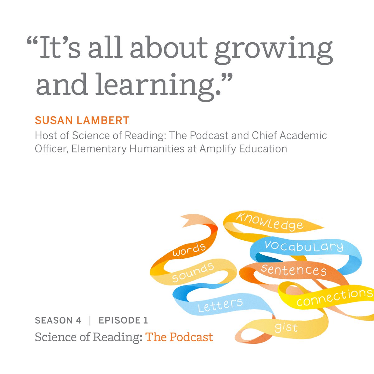 Amplify's tweet image. Kicking off our new season, @slambert04 hosts this special episode with Laura Cusack, Executive Director of K–8 ELA Strategy at Amplify. This dynamic duo sheds light on the pandemic’s effects on literacy achievement. Listen here: buzzsprout.com/612361/8815456…