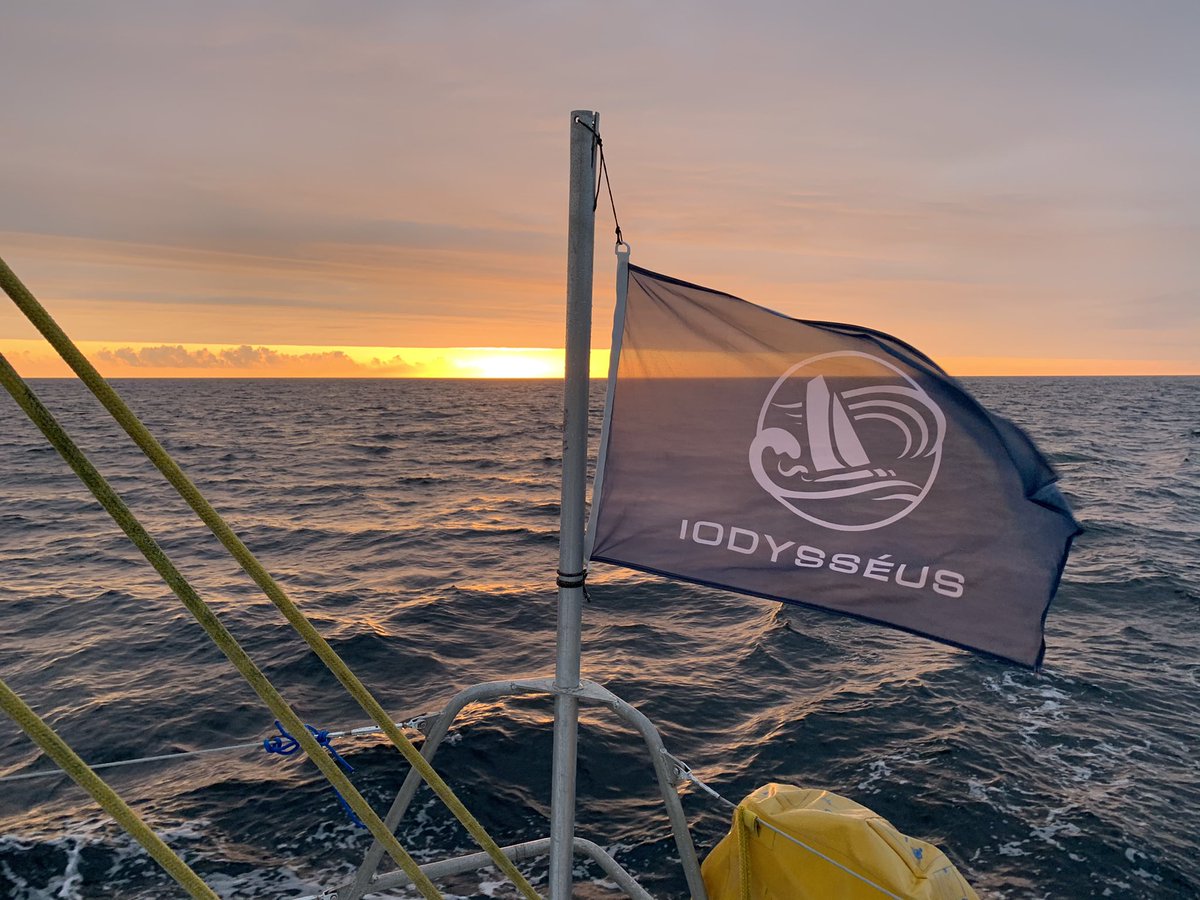 Très belle sortie nocturne en raz de Sein teams #Iodysseus et  #BlueObserver réunies a bord du magnifique Iris dont le refit se termine bientôt ☺️