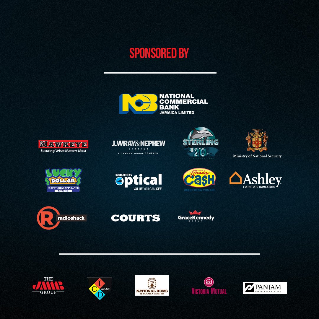 CSJAMAICA's tweet photo. In partnership with @JamaicaConstab. Sponsored by @mnsgovjm @ncbja @WrayRum
@SterlingAssetM1 @HawkeyeJamaica #Unicomerja #LuckyDollar #CourtsOptical #CourtsReadyCash #afhsja @courtsjamaica1 @GraceKennedyGrp @JMMBGroup @NationalRums #icdgroup @VictoriaMutual #panjaminvestments https://t.co/wgILXJBMCs