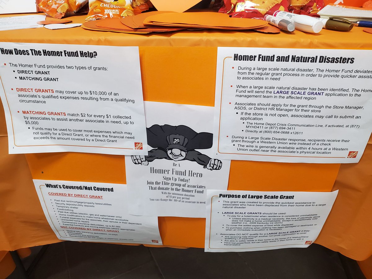 Orange at Heart Homer Fund information day! #OrangeAtHeart #homerfund #homedepot #takingcareofothers #takingcareofourpeople
#thd0580 #powerofthegulf  <a href="/milsonwheels55/">Greg mills</a> <a href="/Nikkia_523/">Nikkia_</a> <a href="/TuttleLouis/">Louie</a> <a href="/ValDaMASM/">Valorie Rivera</a>