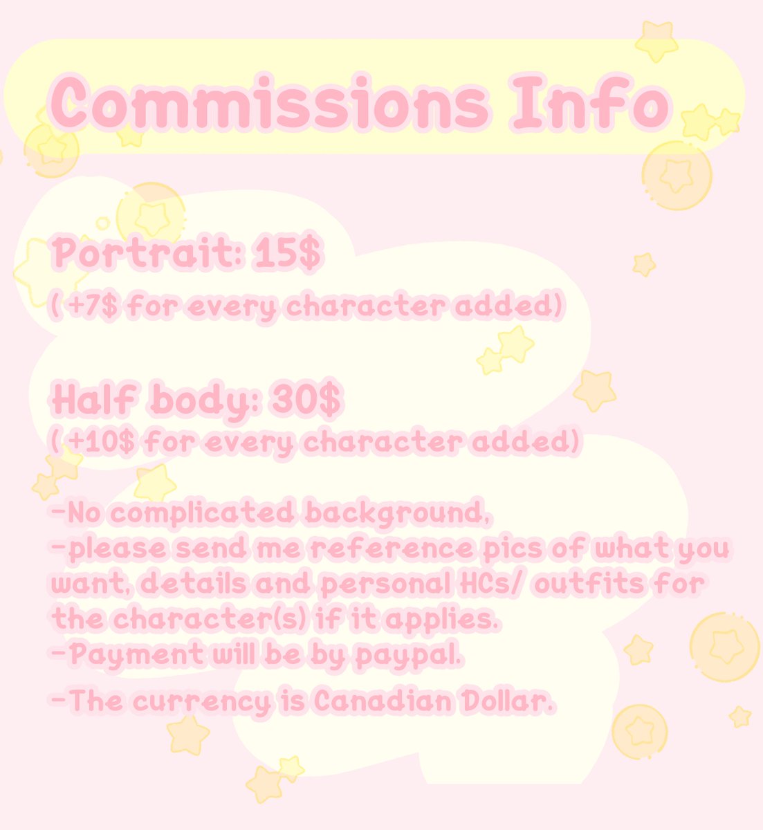 CronchBun's tweet photo. HELLO!! MY COMMS ARE OPEN AGAIN!! https://t.co/PFCQUImNV8