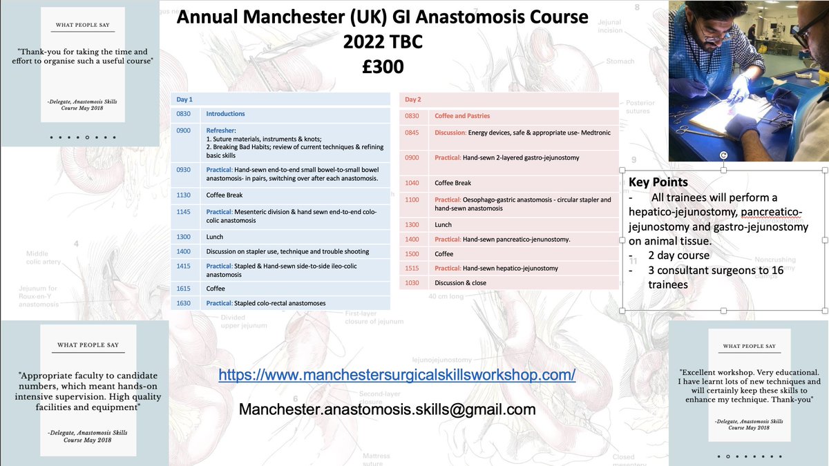 The Operating Room (@roomoperating) on Twitter photo #generalsurgery we have you covered. The Annual Manchester Anastomosis course represents excellent value for money. 2022 dates yet to be confirmed but with only 16 places it may be worth registering your interest <a href="/ManSurgSkills/">Manchester Surgical Skills Group</a> #surgtwitter #meded #medtwitter #generalsurgery we have you covered. The Annual Manchester Anastomosis course represents excellent value for money. 2022 dates yet to be confirmed but with only 16 places it may be worth registering your interest <a href="/ManSurgSkills/">Manchester Surgical Skills Group</a> #surgtwitter #meded #medtwitter