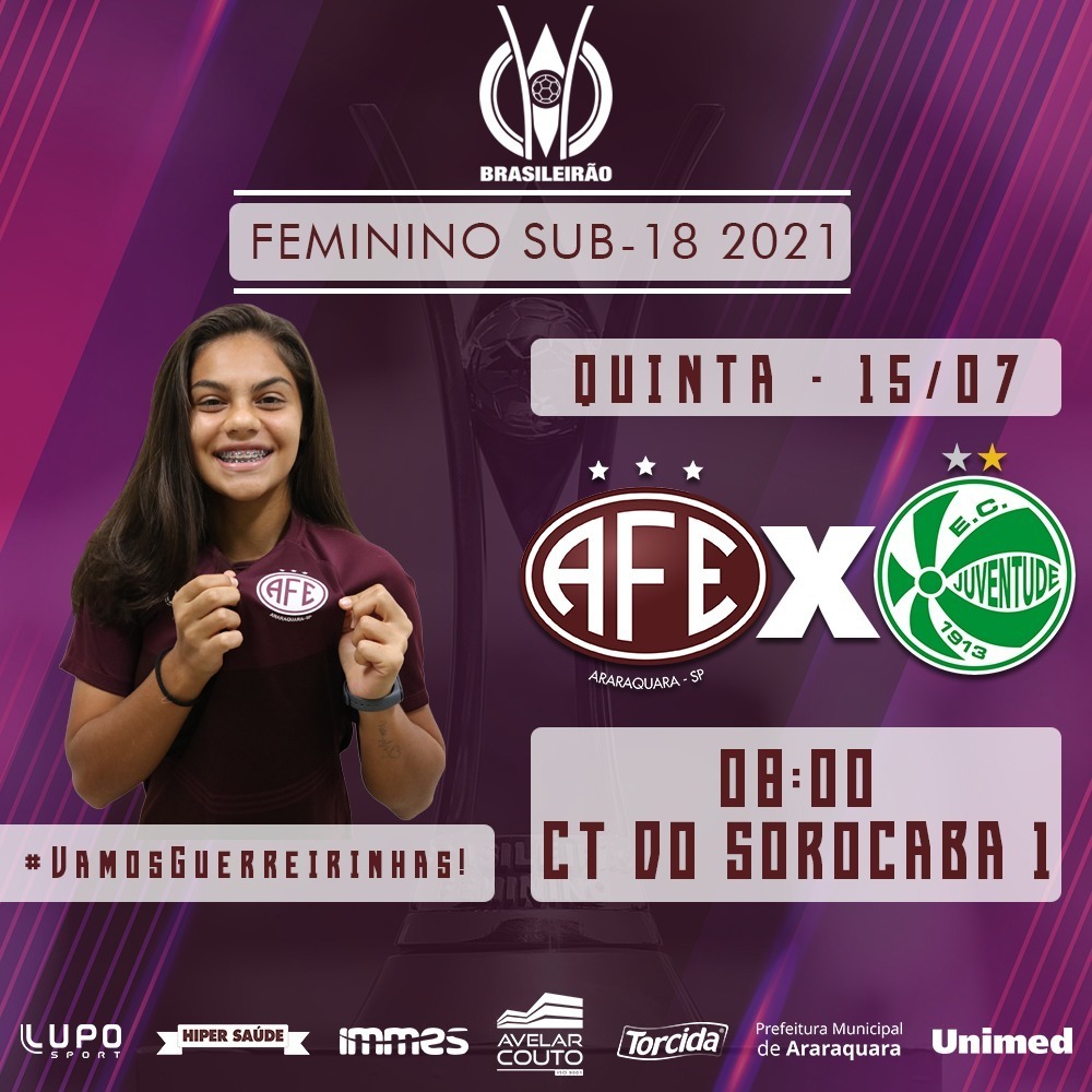 guerreirasgrena's tweet photo. 🏆🚂💨
Amanhã tem Guerreiras no Brasileiro sub-18!
Vamos, AFE!
🚂 Ferroviária x Juventude-RS 🟢⚪
🏆 Brasileiro Feminino sub-18
🗓 15/07 - quinta
⏱ 08h
🏟 CT do Sorocaba 1 (Sorocaba-SP)
📺 Elevensports (https://t.co/A9PQNJdGfD)
#BrasileiroFemininoSub18 #Guerreiras #AFExJUV https://t.co/kjg2Ah3OhJ