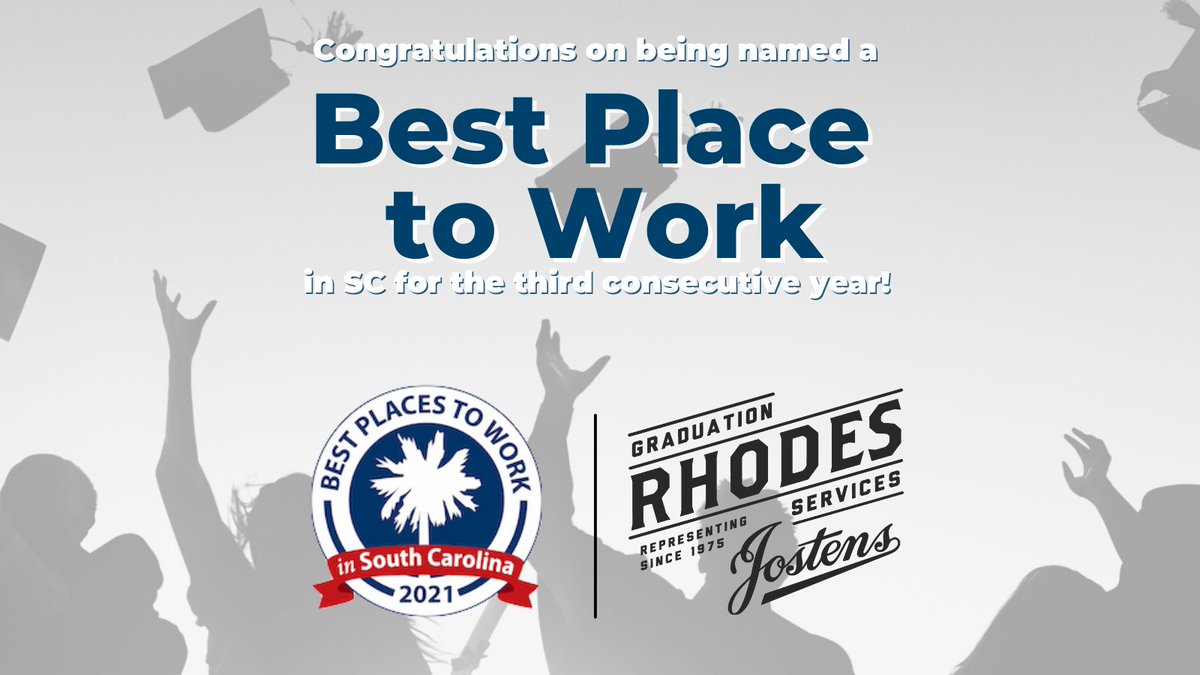 RhodesGrad's tweet image. We're excited to announce that RGS was recently named as one of the Best Places to Work in South Carolina for the third consecutive year! We value our employees and the hard work they put in every day, and we're honored to know they love where they work.