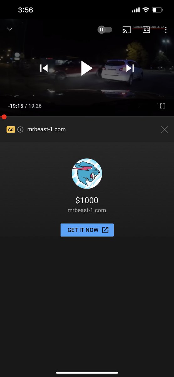 AcquireTheFire's tweet photo. @MrBeast there is an ad on youtube about you doing a $1,000 giveaway and i’m pretty sure it’s fake. I tried to screen record the ad but I didn’t do it in time. Here is a screenshot of the link to the website it sends me too when I click on the ad and what it shows on the website https://t.co/rDzWNGIA6M