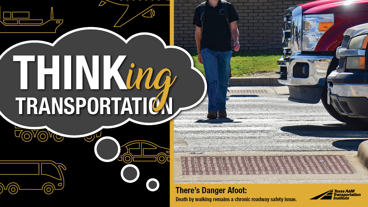 TTITAMU's tweet photo. In the current episode of TTI’s #podcast, TTI Associate Transportation Researcher Neal Johnson helps us explore worrisome trends for the most vulnerable users of our roadway network.

Check it out! https://t.co/FVAkaJtXRF

#PedSafety #Subscribe #ThinkingTransportation #TTIPodcast https://t.co/Qx9PZgrA62