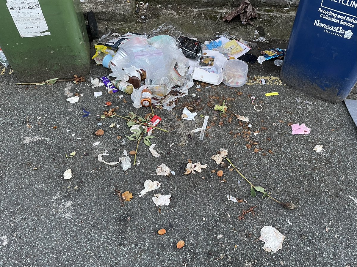 EndASBinJesmond's tweet photo. Sadly more  #Studentslums #EndASBinJesmond @UniofNewcastle @NorthumbriaUni, @NewcastleCC @ChronicleLive @NCC_Leader @JesmondStella Back of Grosvenor Rd/Cav Place. Why do residents have to put up with this?! https://t.co/ARcE67yAJm