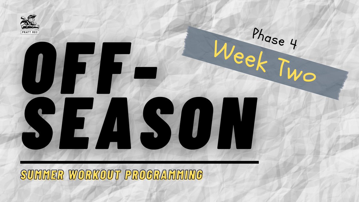 PrattRecWell's tweet photo. The FINAL WEEK!
FINISH STRONG! 💪😾

Here is the FINAL WEEK of THE OFF-SEASON summer workout program!

Carina covers the split squat in a video - you can find the full video on our IGTV or over on our YouTube channel.
https://t.co/bT2RQGe6wi https://t.co/utczKvpajc