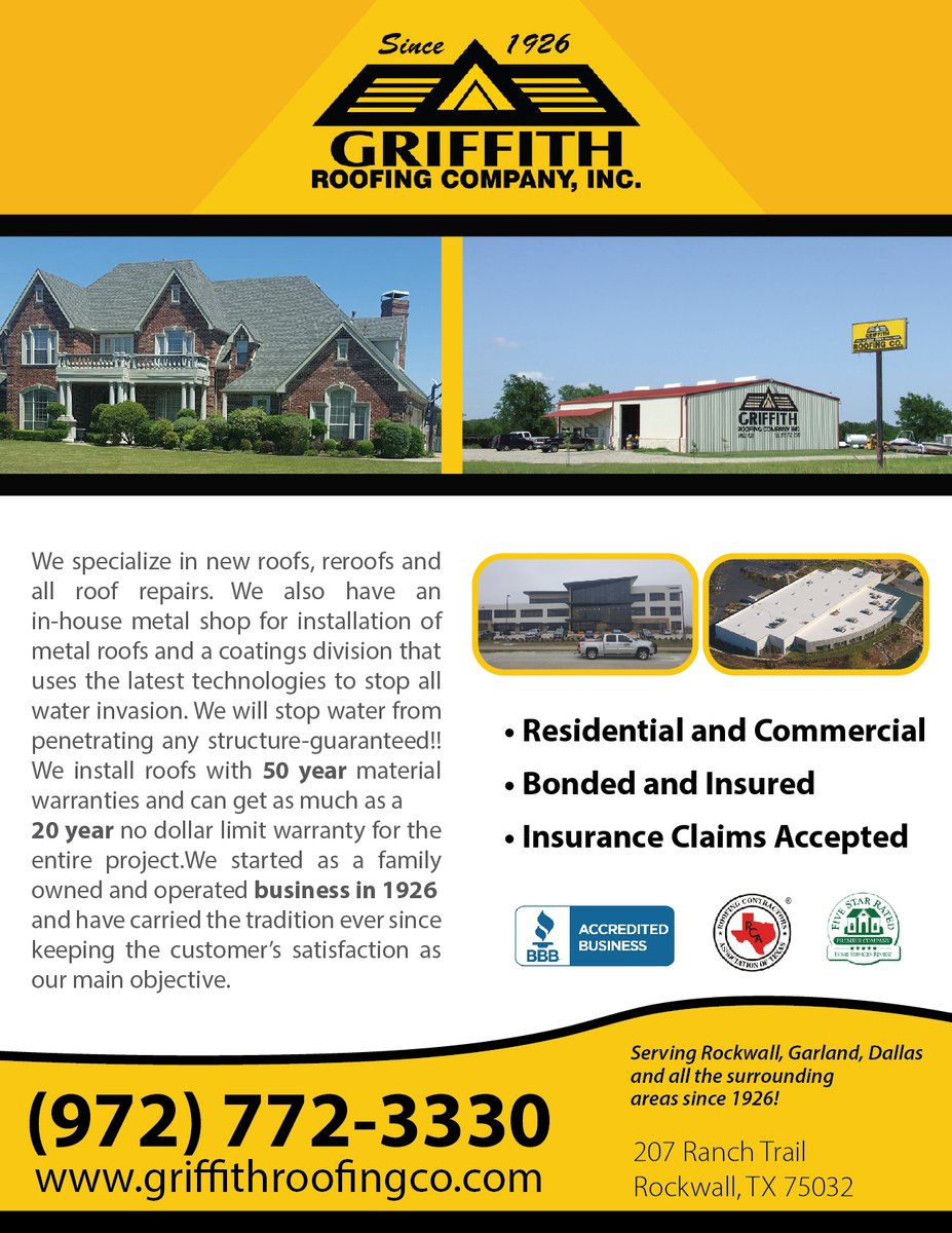 Griffith Roofing Company tweet media