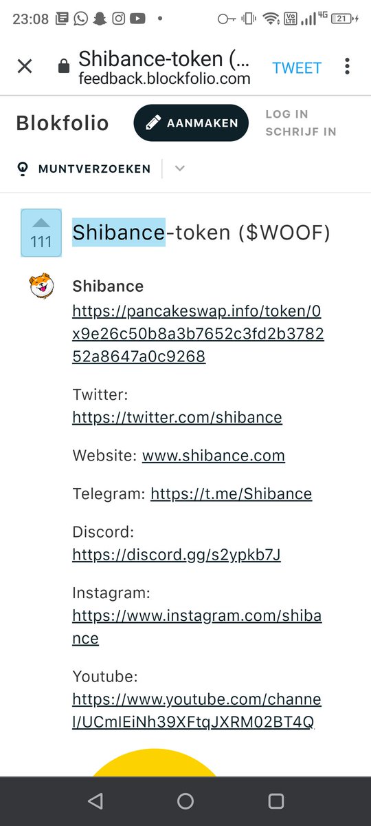 PornLimit's tweet photo. @Crypt0mummy @shibance I did all the steps meme coins are #proncoin and #phubcrypto 💫😉 https://t.co/AivKUVQV0U