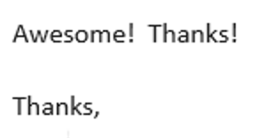 The way every email correspondence ends