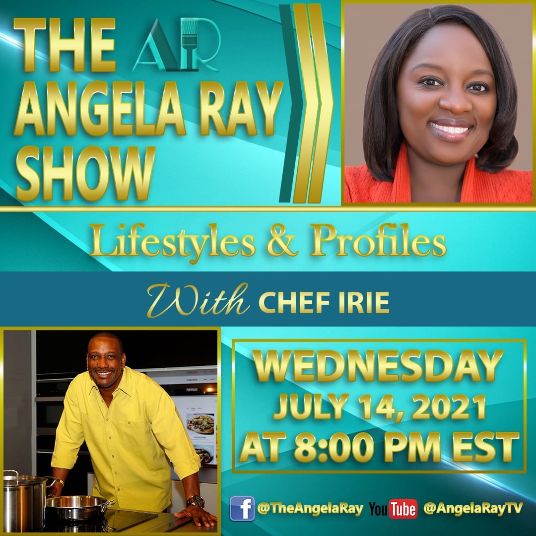ChefIrie's tweet image. Viewers can access the show at YouTube.com/AngelaRayTV and at
Facebook.com/TheAngelaRay Tune in tonight.
#PrivateChef #chefirie #FoodOnFiyah #lifestyles #BookChefIrie #caribbeancuisine #globalcuisine #gastronomy #travelingchef #personalchef #foodnetwork #miamichef #floridachef