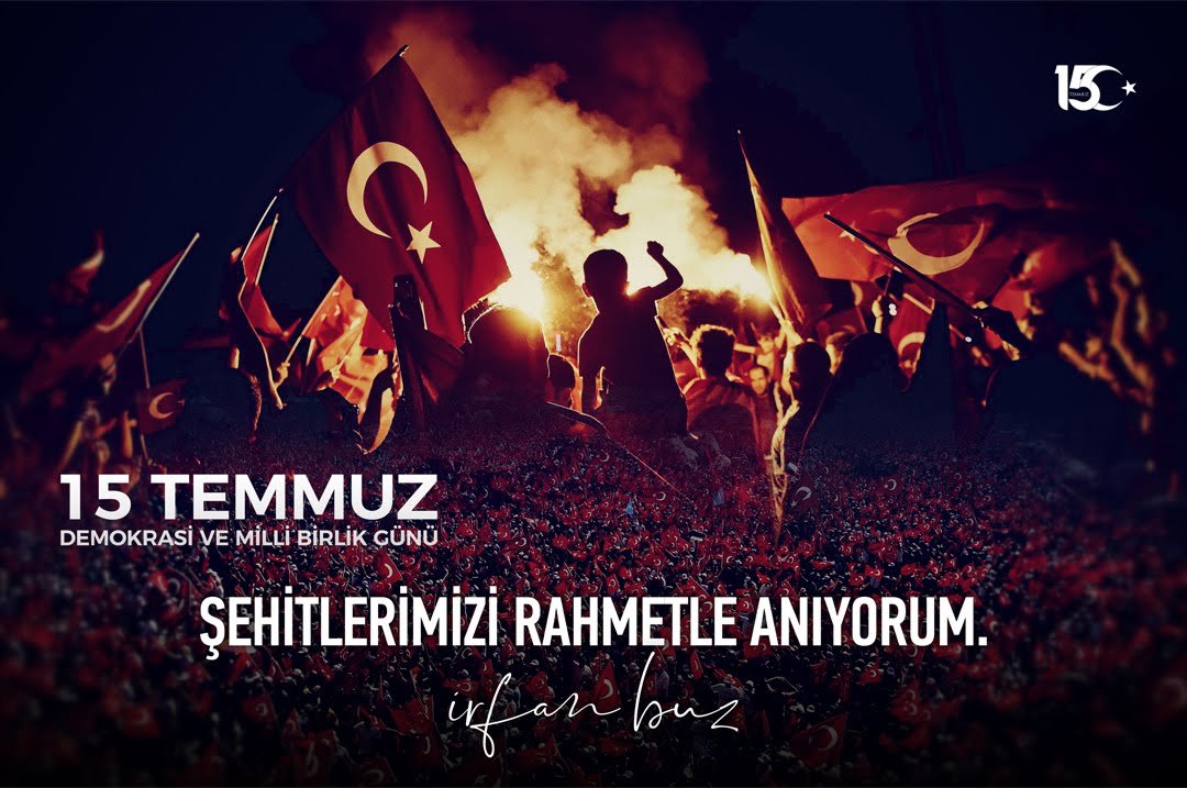 buz_com's tweet photo. Hainlere geçit vermeyen Şehitlerimizi rahmetle, Gazilerimizi minnetle anıyorum. 
#15Temmuz https://t.co/LHKpbYoFnT