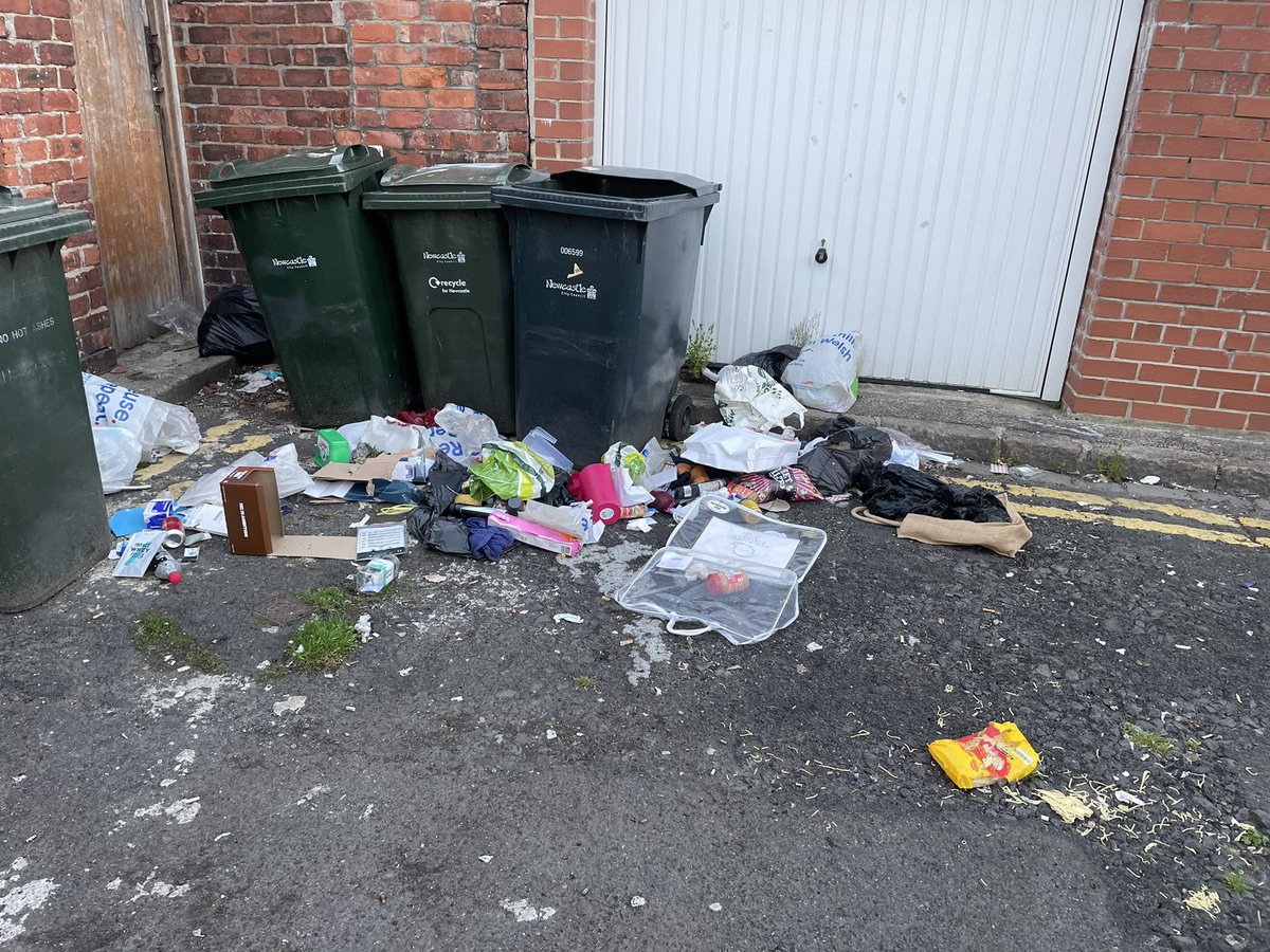 EndASBinJesmond's tweet photo. And so the Manor House Rd/Valley View filth continues… #StudentSlums #RewildingJesmond #Rottingfood @UniofNewcastle, @NorthumbriaUni, @NewcastleCC, @ChronicleLive @NCC_Leader @JesmondStella https://t.co/W5WciaoU95