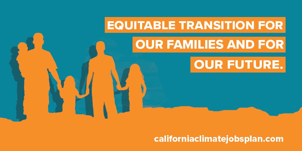 Working Californians deserve investment in safe, secure, good paying jobs that provide for the health &amp; wellbeing of our families. Eager to see the #JustTransitionRoadmap for CA!  #CAClimateJobs #1u #UnionStrong