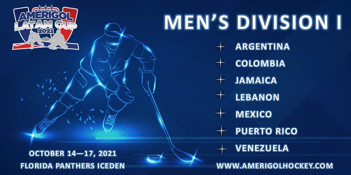 Teams for the 2021 Amerigol Latam Cup as hosted by the Florida Panthers has been announced.

Among them, Lebanon is playing in its first international hockey tournament and Iran and Israel are new to Division II. https://t.co/ZjabyxDaoZ