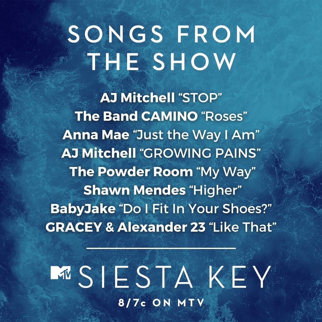 MTVsoundtrack's tweet photo. Don’t miss music from @itsbabyjake #ThePowderRoom + more in tonight’s BRAND NEW episode of @SiestaKey at 8/7C on @MTV!  CLICK HERE for all the music from this season! #Siestakey #MTV #MTVSoundtrack
https://t.co/Lz30Zz4p5Z https://t.co/0ihwoTz9O7