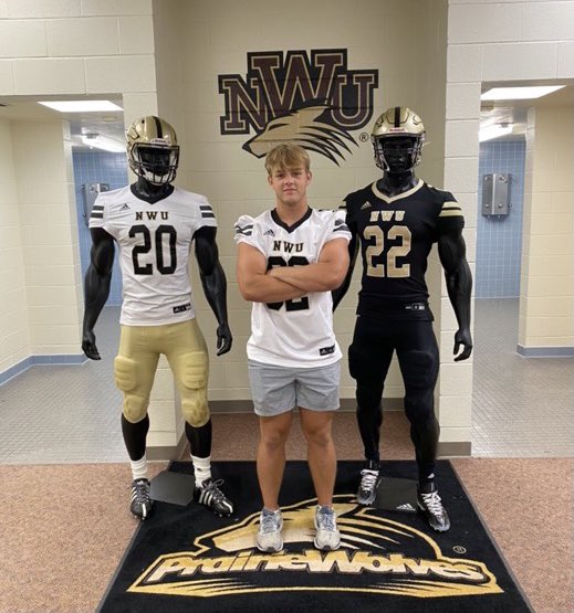 nweigent's tweet photo. Thank you to Coach Keller, @CoachCrume, @CooperGosch for the great visit at NWU today! https://t.co/I7wMg5FEYq