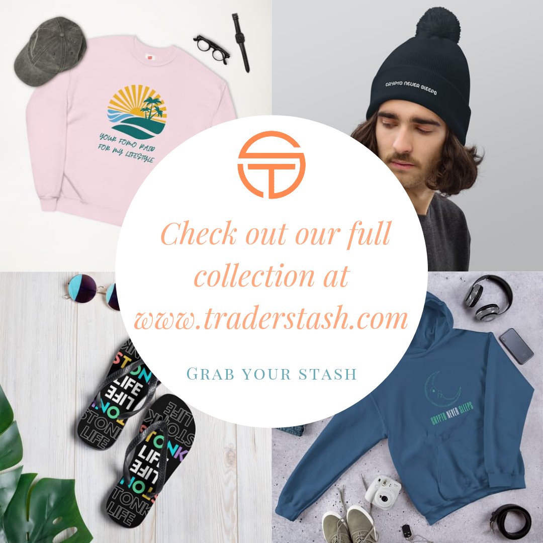 Browse our collection at traderstash.com today and give us a like and a follow to see our latest designs added every week!

#crypto #stocks #forex #nakedtrading #merch #otc