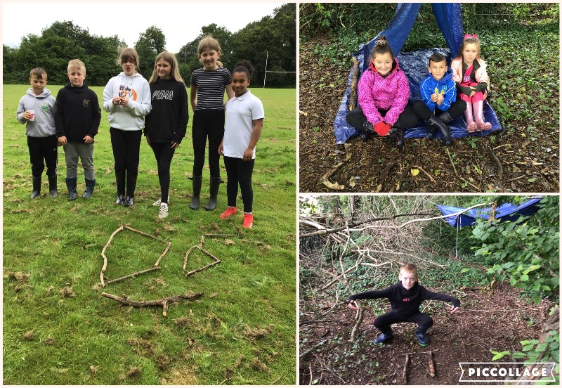YsgolBroTawe's tweet photo. Another creative day with @Clarefrog22 as part of the #FaCEProject. 🎨🌳 We loved making dens to keep us sheltered whilst we painted our pebbles for the exhibition! 🖌️⛺️
#HealthAndWellbeing 
@MrsBullionsMaes 
@Maesydderwen 
@_OLW_ 
@WG_Education 
@powyseducation https://t.co/NXF59mL9DR