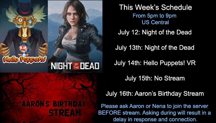 acealonzo's tweet image. Stream starts now! 💜 Playing hello puppets on the valve index! 😉 twitch.tv/aaron_rockst4r #bdayweek