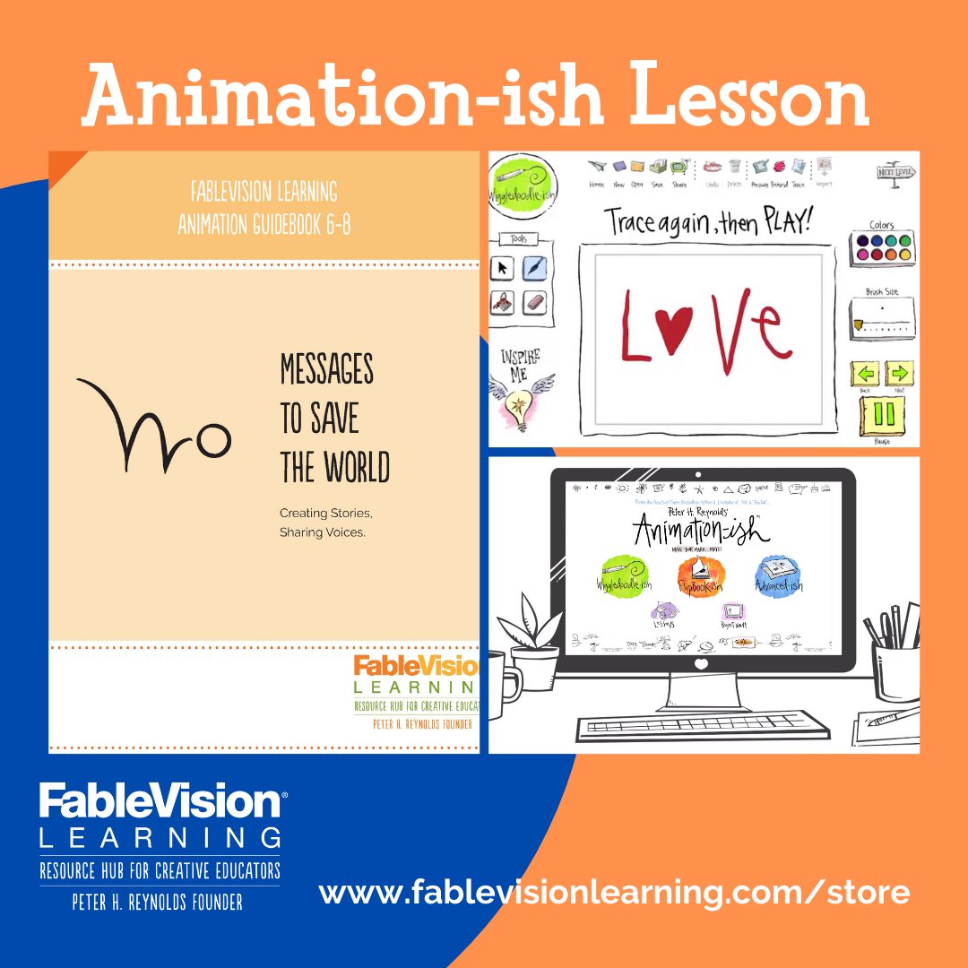 FableLearn's tweet photo. Creating Stories, Sharing Stories: Animation Lesson ‘Messages to Save the World.’ This lesson pack covers instructions for teaching students how to create their own #PSA using #Animationish. More info here: https://t.co/0Czn3euuLb #artlesson #CreateBravely https://t.co/gvW6lXN2Qd