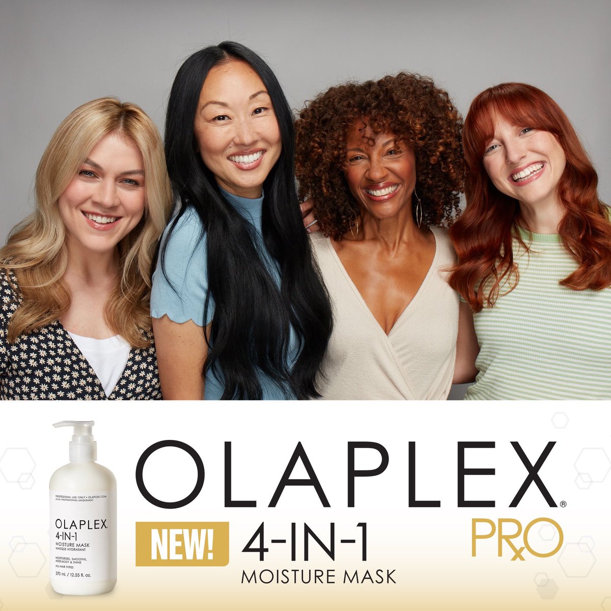 Olaplex NEW 4-in- Moisture Mask for all hair types! #olaplex #haircare #4in1moisture #hair #olaplex4in1
