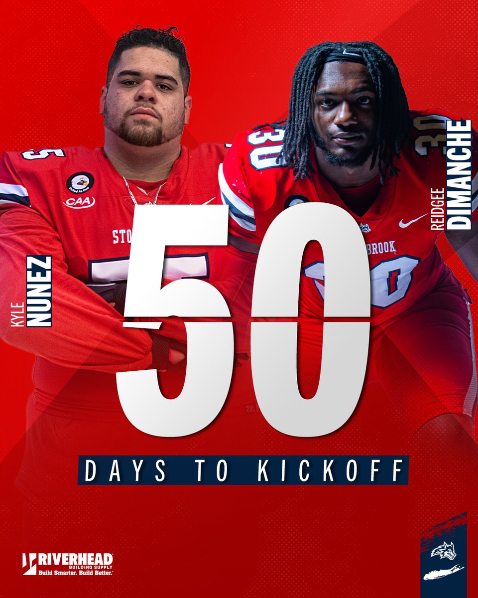 StonyBrookFB's tweet photo. 𝟓𝟎 𝐃𝐀𝐘𝐒 𝐅𝐑𝐎𝐌 𝐍𝐎𝐖...

September 2.
6 p.m.

We ball 🏈

🌊🐺 x #HOWL https://t.co/D7G4k6m2NO