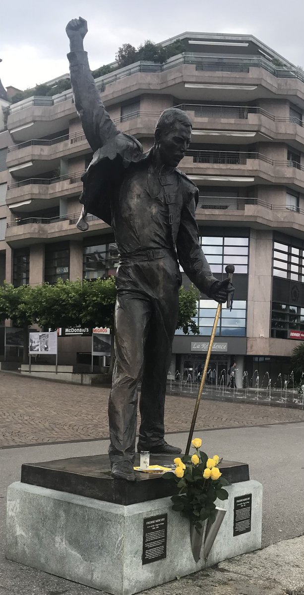 DonClemons31's tweet photo. Shots from past couple of weeks here in Switzerland - I'll start in reverse.  Here are some pics from Montreux which I visited a week ago.  Interesting place.  Jazz Festival, Statue of Freddy Mercury,  The "Swiss" Riviera.  Lake Geneva and the Alps.  What more could you ask for?? https://t.co/wubSm70sPD