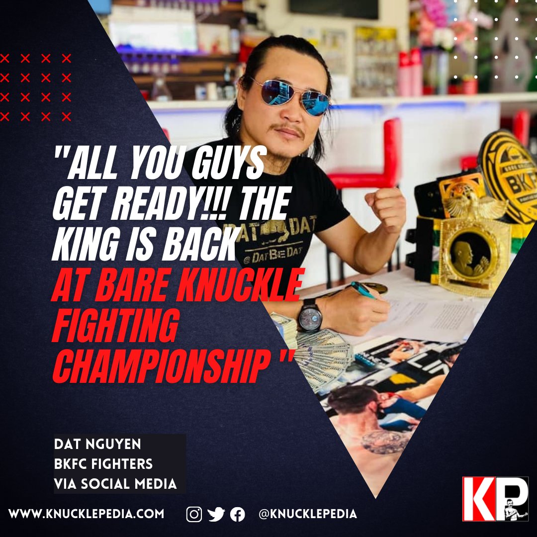 The former 135lbs <a href="/bareknucklefc/">Bare Knuckle FC</a> champ @datbedat has put pen to paper and is back with the company after a complicated back and forth contract negotiation with BKFC. No word yet on when or who.