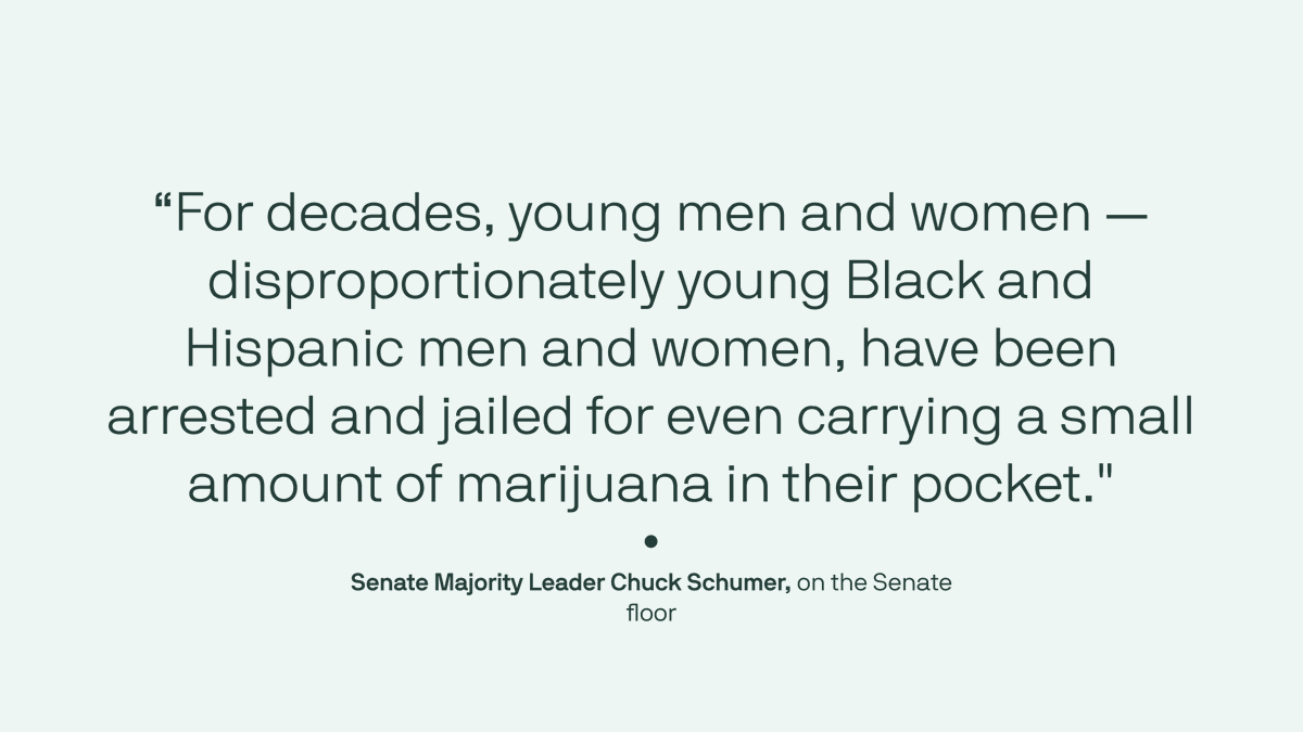 axios's tweet photo. The bill would remove the drug from the Controlled Substances Act and impose a federal tax on marijuana products.

The bill would also require federal districts to expunge nonviolent marijuana-related arrests and convictions within one year. https://t.co/cX6B41pbtN