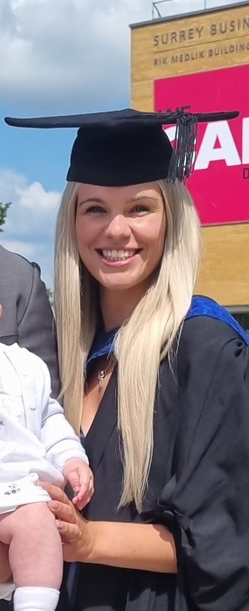 Officially (and finally) graduated from the @UniOfSurrey what a journey it has been including 8 years working at @ASPHFT ! 🎓🥂