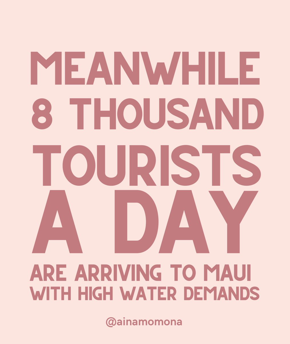aina_momona's tweet photo. Before you consider taking a vacation to our home, think about the consequences of your actions and strain on resources you visit will create. #maui #mauihawaii #hawaii #hawaiinews https://t.co/jp1xkGEI94