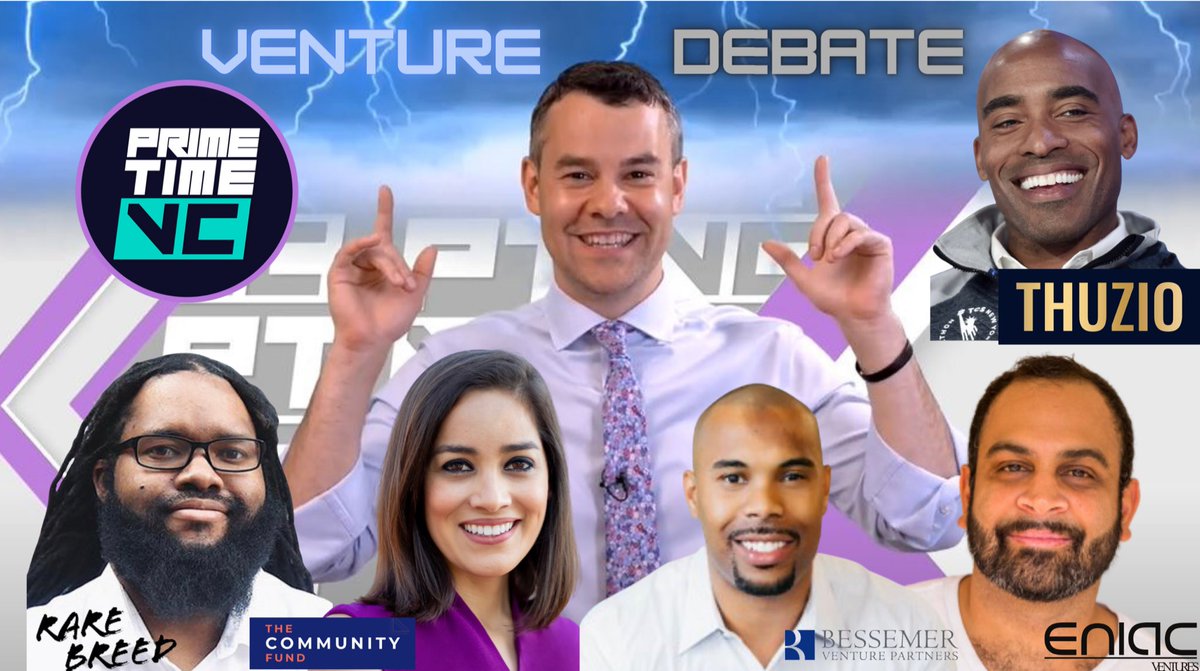 New Show Out Now!! 
Special Guest Judge <a href="/TikiBarber/">Tiki Barber</a> &amp; Event Partner <a href="/Thuzio/">Thuzio</a> 

⚡️Top VCs Debate⚡️
<a href="/TheValuesVC/">Elliott Robinson</a> <a href="/lolitataub/">Lolita Taub</a> 
<a href="/MacConwell/">Mac The VC</a> <a href="/nihalmehta/">nihal</a> 

WatchNow👉🏽 youtu.be/hnwP-fGL6dI