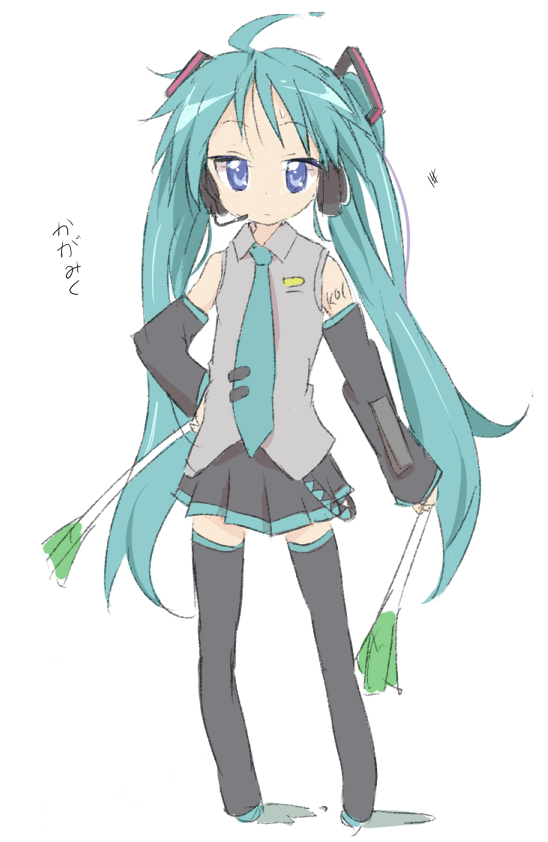 初音ミク ,柊かがみ 「#らき☆すた #かがみ
 https://t.co/i1OOESH4uf 」|COREのイラスト