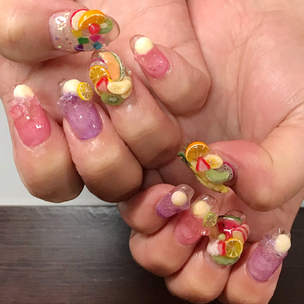Pono Nails Rt Joyeux Ponopono 気泡ネイルにクリームソーダ 人気のフルーツで夏ネイルデザイン T Co Wo4oz8dpco 3dネイル クリームソーダネイル フルーツネイル T Co Dcmutgdnsv Twitter